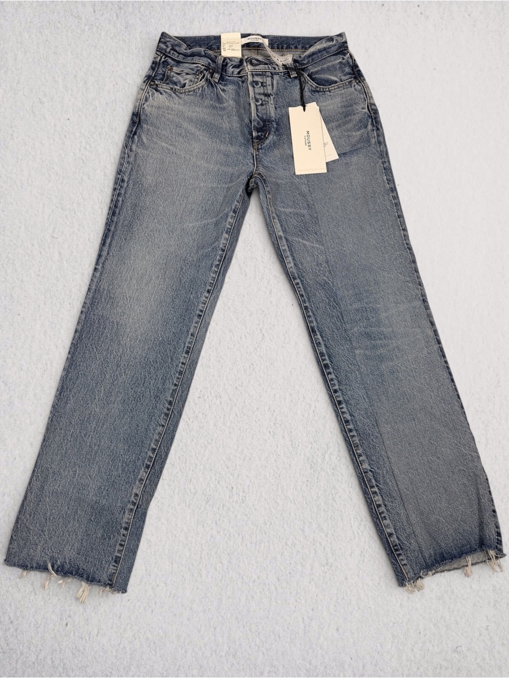 Moussy Vintage Women’s Straight-Leg Blue Jeans
